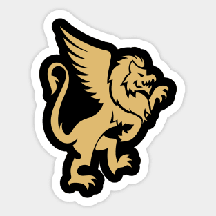 Golden Griffin Sticker